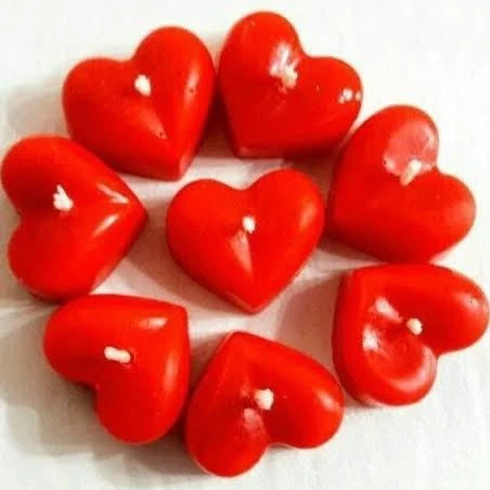 شمع دستساز قلبی طرح 2 با طراحی زیبا و فانتزی
